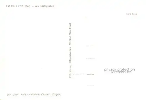 AK / Ansichtskarte Rochlitz Sachsen Partie am Muehlgraben Kat. Rochlitz