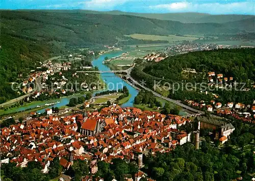 AK / Ansichtskarte Hannoversch Muenden Fliegeraufnahme Kat. Hann. Muenden