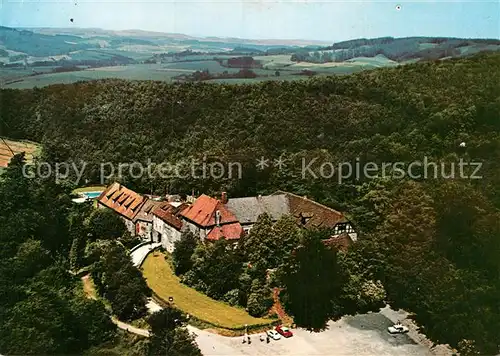 AK / Ansichtskarte Extertal Fliegeraufnahme bei Lindenhofen Kreisjugendheim Burg Sternberg Kat. Extertal