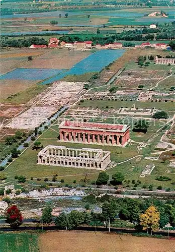 AK / Ansichtskarte Paestum Pestum Fliegeraufnahme Tempel Kat. Capaccio