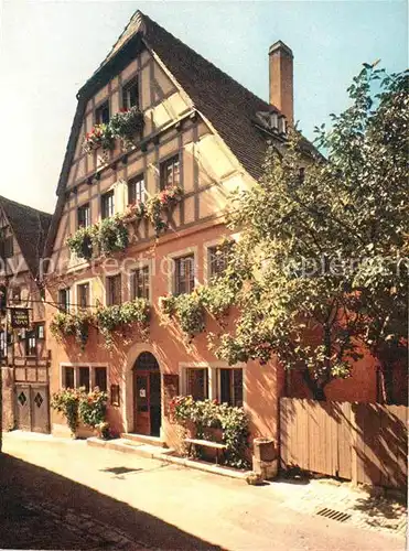 AK / Ansichtskarte Rothenburg Tauber Hotel Adam Kat. Rothenburg ob der Tauber