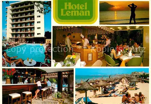 AK / Ansichtskarte Playa de Palma Mallorca Hotel Leman Strnad  Kat. Spanien