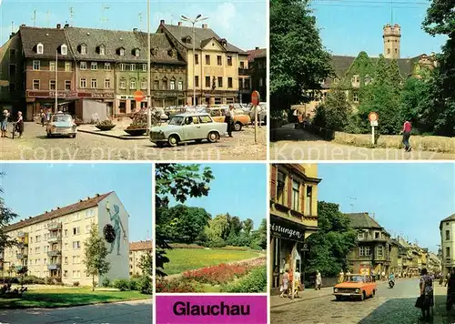 AK / Ansichtskarte Glauchau Markt Schloss Forderglauchau Rosarium Dr Friedrichs Str Kat. Glauchau