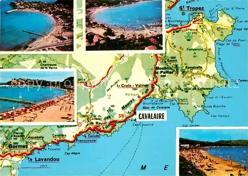 AK / Ansichtskarte Cavalaire sur Mer Teilansichten Gebietskarte Kat. Cavalaire sur Mer
