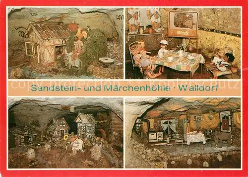 AK / Ansichtskarte Walldorf Meiningen Sandstein und Maerchenhoehle Details Kat. Walldorf Meiningen