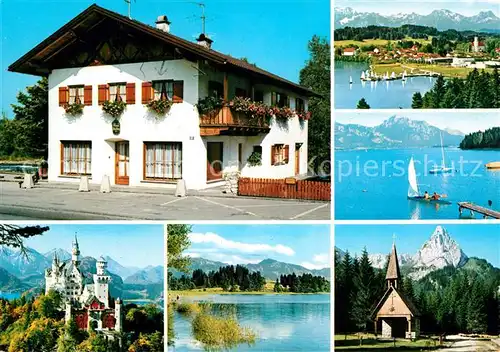 AK / Ansichtskarte Lechbruck See Haus Bucher Schoss Kapelle Kat. Lechbruck am See