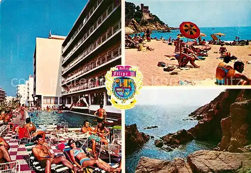AK / Ansichtskarte Lloret de Mar Costa Brava Hotel Felipe III Kat. Costa Brava Spanien
