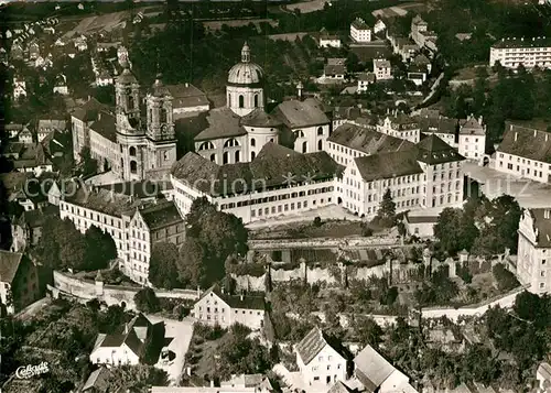 AK / Ansichtskarte Weingarten Wuerttemberg Fliegeraufnahme Muenster Barockkirche