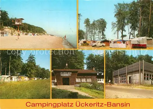 AK / Ansichtskarte ueckeritz Usedom Campingplatz ueckeritz Bansin Fischerhuette Gaststaette Campingzentrum Kat. ueckeritz Usedom