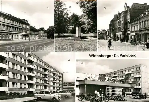 AK / Ansichtskarte Wittenberge Prignitz Perleberger Strasse Kapp Putsch Denkmal Bahnhofstrasse  Kat. Wittenberge