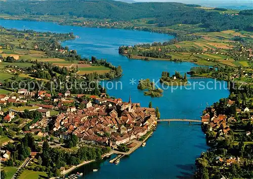 AK / Ansichtskarte Stein Rhein Untersee Fliegeraufnahme Kat. Stein Rhein