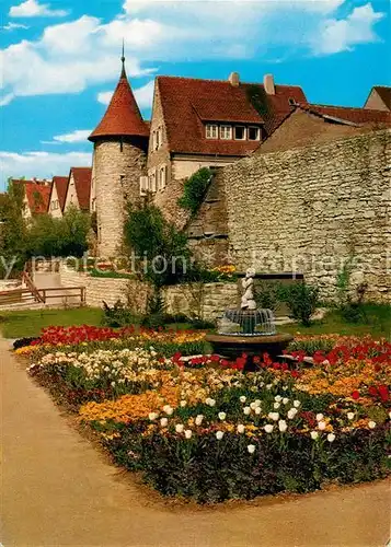 AK / Ansichtskarte Crailsheim Partie an der Stadtmauer Kat. Crailsheim