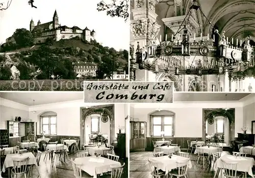 AK / Ansichtskarte Schwaebisch Hall Gaststaette Cafe Kronleuchter Kat. Schwaebisch Hall