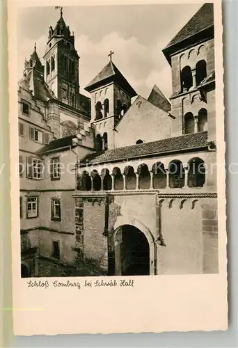 AK / Ansichtskarte Schwaebisch Hall Portal Schloss Comburg Kat. Schwaebisch Hall