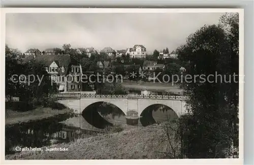 AK / Ansichtskarte Crailsheim Jagstbruecke Kat. Crailsheim