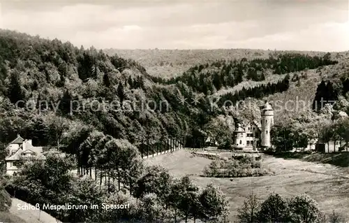 AK / Ansichtskarte Mespelbrunn Schloss Spessart Kat. Mespelbrunn