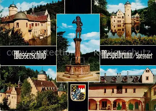 AK / Ansichtskarte Mespelbrunn Wasserschloss Kat. Mespelbrunn