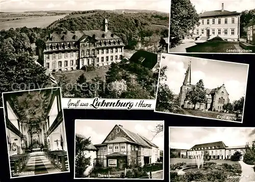 AK / Ansichtskarte Liebenburg Schloss Kapelle Theresienstift Landschulheim Kirche Sanatorium Kat. Liebenburg