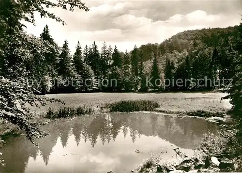 AK / Ansichtskarte Hausen Witzenhausen Weiher Berggasthaus Hoher Meissner Wald Kat. Hessisch Lichtenau