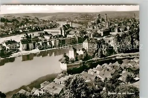 AK / Ansichtskarte Passau Dreifluessestadt am Zusammenfluss von Donau Inn und Ilz Kat. Passau
