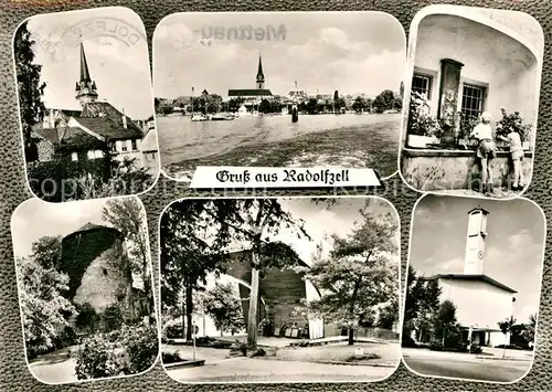 AK / Ansichtskarte Radolfzell Bodensee Ansicht vom See aus Altstadt Kirche Turm Kat. Radolfzell am Bodensee