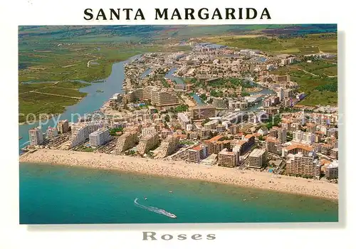 AK / Ansichtskarte Roses Santa Margarida Fliegeraufnahme Kat. Spanien