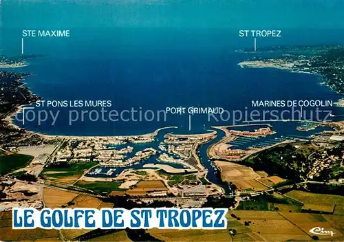 AK / Ansichtskarte Saint Tropez Var Fliegeraufnahme Golf  Kat. Saint Tropez