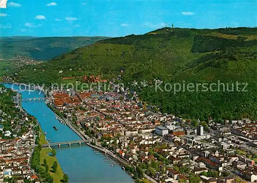 AK / Ansichtskarte Heidelberg Neckar Fliegeraufnahme Neckartal Schloss Koenigsstuhl Kat. Heidelberg