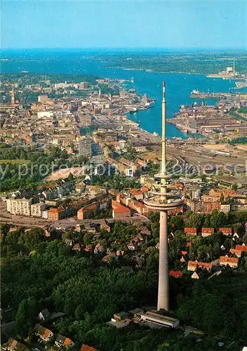 AK / Ansichtskarte Kiel Fliegeraufnahme Fernsehturm Kat. Kiel
