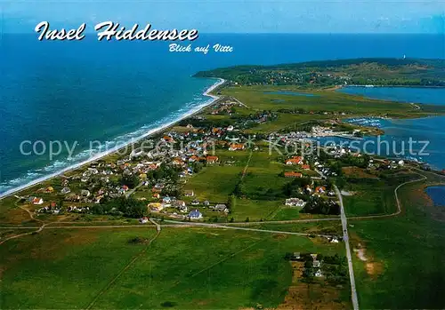 AK / Ansichtskarte Insel Hiddensee Fliegeraufnahme Kat. Insel Hiddensee