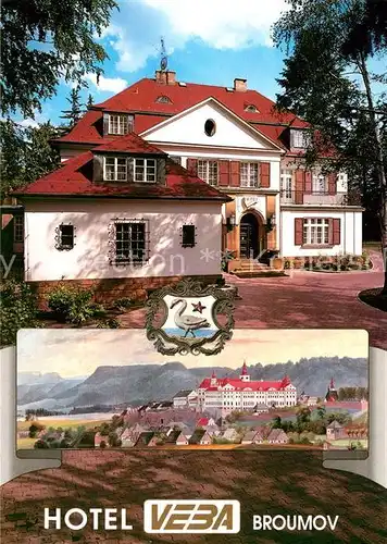 AK / Ansichtskarte Broumov Boehmen Hotel Veba Kat. Braunau
