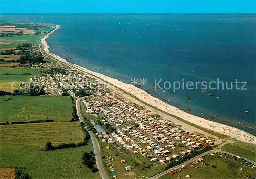 AK / Ansichtskarte Hasselberg Ostsee Fliegeraufnahme Campingplatz Kat. Hasselberg