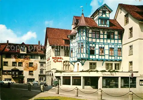 AK / Ansichtskarte Sankt Gallen Restaurant zum Greif Buchhandlung am Dom Fachwerkhaus Kat. Sankt Gallen