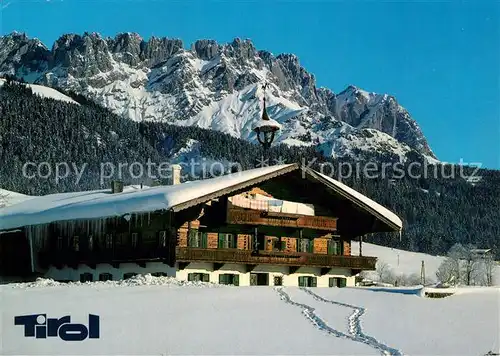 AK / Ansichtskarte Tirol Region Wilder Kaiser Winter Kat. Innsbruck