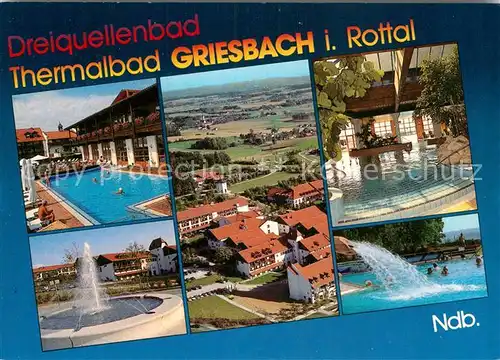 AK / Ansichtskarte Griesbach Rottal Dreiquellenbad Schwimmbad  Kat. Bad Griesbach i.Rottal