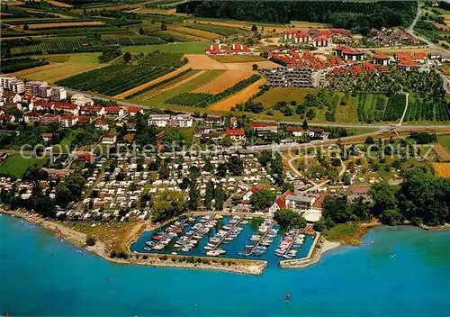 AK / Ansichtskarte Immenstaad Bodensee Fliegeraufnahme Campingplatz Helmsdorf Kat. Immenstaad am Bodensee