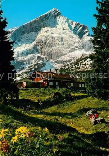 AK / Ansichtskarte Garmisch Partenkirchen Kreuzalm Alpspitze Kat. Garmisch Partenkirchen