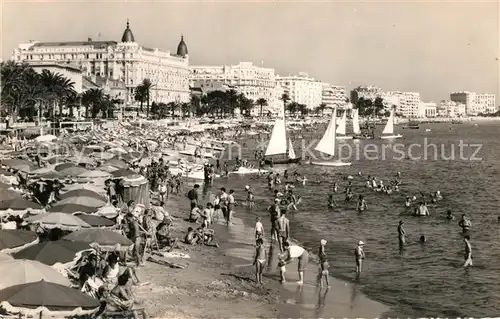 AK / Ansichtskarte Cannes Alpes Maritimes Plage Grands Hotels Kat. Cannes