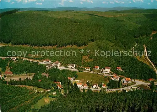 AK / Ansichtskarte Wildemann Fliegeraufnahme mit Spiegeltal und Sanickel Kat. Wildemann Harz