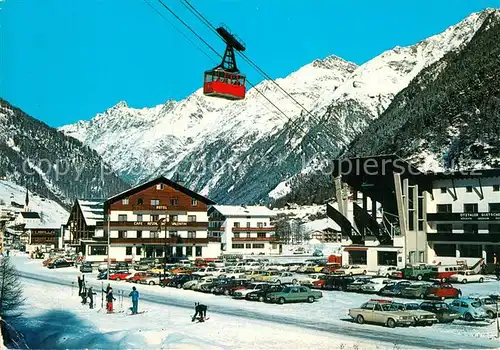 AK / Ansichtskarte Seilbahn Soelden oetztal Talstation Hotel Valentin  Kat. Bahnen