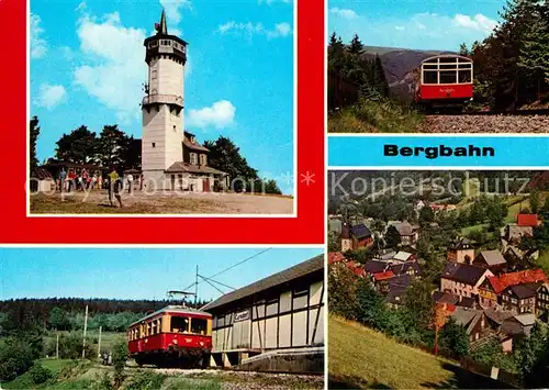 AK / Ansichtskarte Bergbahn Oberweissbach Froebelturm Cursdorf Mellenbach Glasbach  Kat. Bergbahn