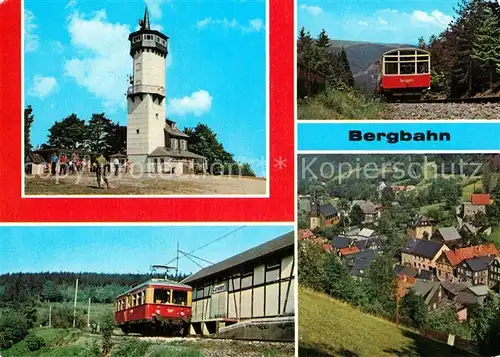 AK / Ansichtskarte Bergbahn Oberweissbach Froebelturm Cursdorf Mellenbach Glasbach  Kat. Bergbahn