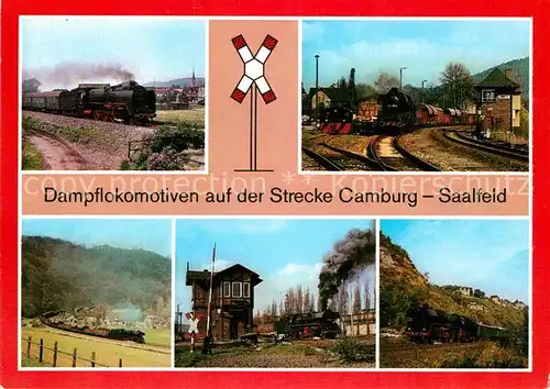 AK / Ansichtskarte Lokomotive Dampflokomotive Strecke Camburg Saalfeld Saalbahn Etzelbach  Kat. Eisenbahn