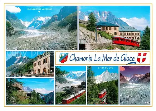 AK / Ansichtskarte Zahnradbahn Chamonix Mont Blanc La Mer de Glace Montenvers  Kat. Bergbahn