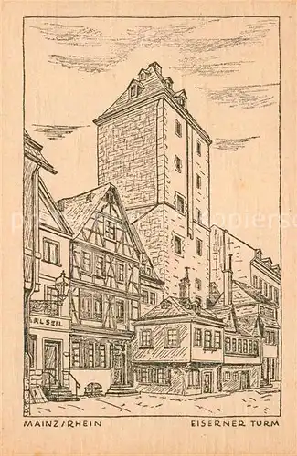 AK / Ansichtskarte Mainz Rhein Eiserner Turm