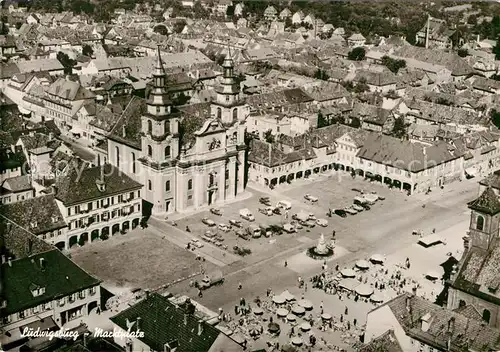 AK / Ansichtskarte Ludwigsburg Wuerttemberg Marktplatz 