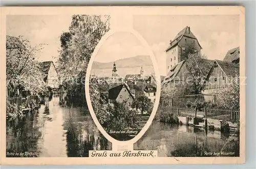 AK / Ansichtskarte Hersbruck Partie beim Wassertor und der Turmhalle Arzberg Kat. Hersbruck