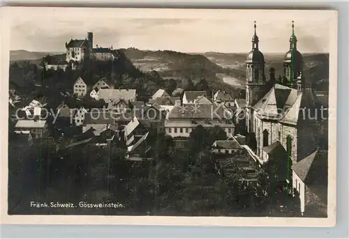 AK / Ansichtskarte Goessweinstein Wallfahrtskirche Burg Kat. Goessweinstein