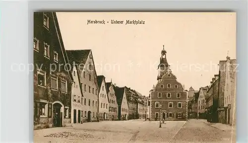 AK / Ansichtskarte Hersbruck Unterer Marktplatz  Kat. Hersbruck