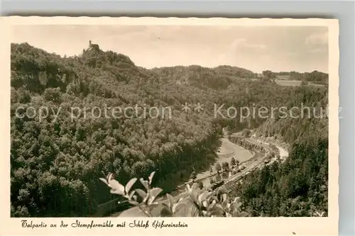 AK / Ansichtskarte Goessweinstein Stempflermuehle Talpartie Schloss Kat. Goessweinstein